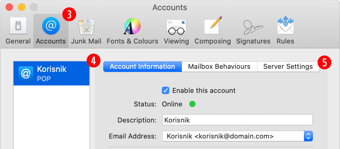 Mail Mac OS